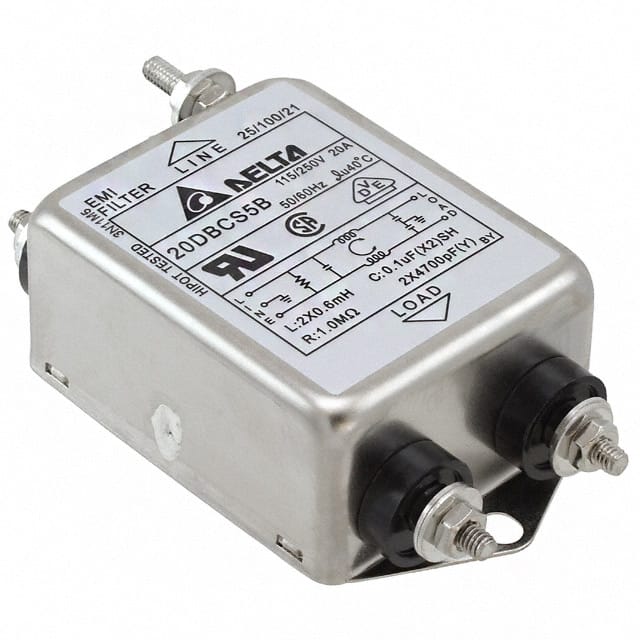 20DBCS5B Delta Electronics  Moduli di filtro di linea di alimentazione